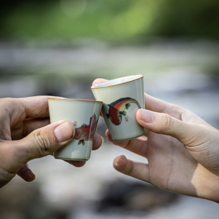海错图陶瓷茶杯 - 图片 4