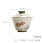 猫趣陶瓷盖碗-设计师款 - 图片 6