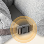 纯棉连帽粒子U型枕 - 图片 3