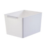 塑料手提收纳筐白色小号 - 图片 7