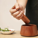 木质捣蒜器家用研磨器 - 图片 4