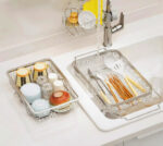 不锈钢伸缩沥水篮