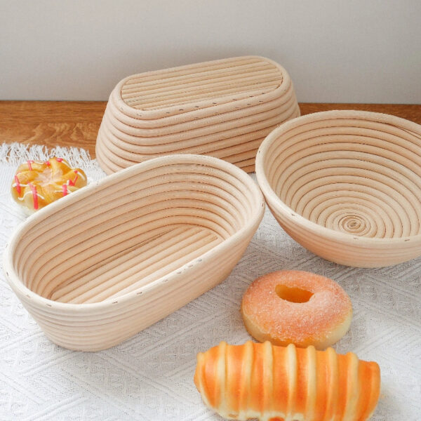 藤条编织椭圆收纳篮 - 图片 2