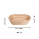 藤条编织椭圆收纳篮 - 图片 6