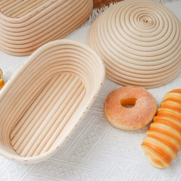 藤条编织椭圆收纳篮 - 图片 3