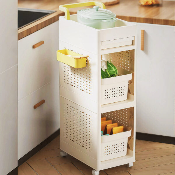 PP多层移动置物架 - 图片 1