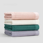 棉华夫格浴巾 - 图片 2