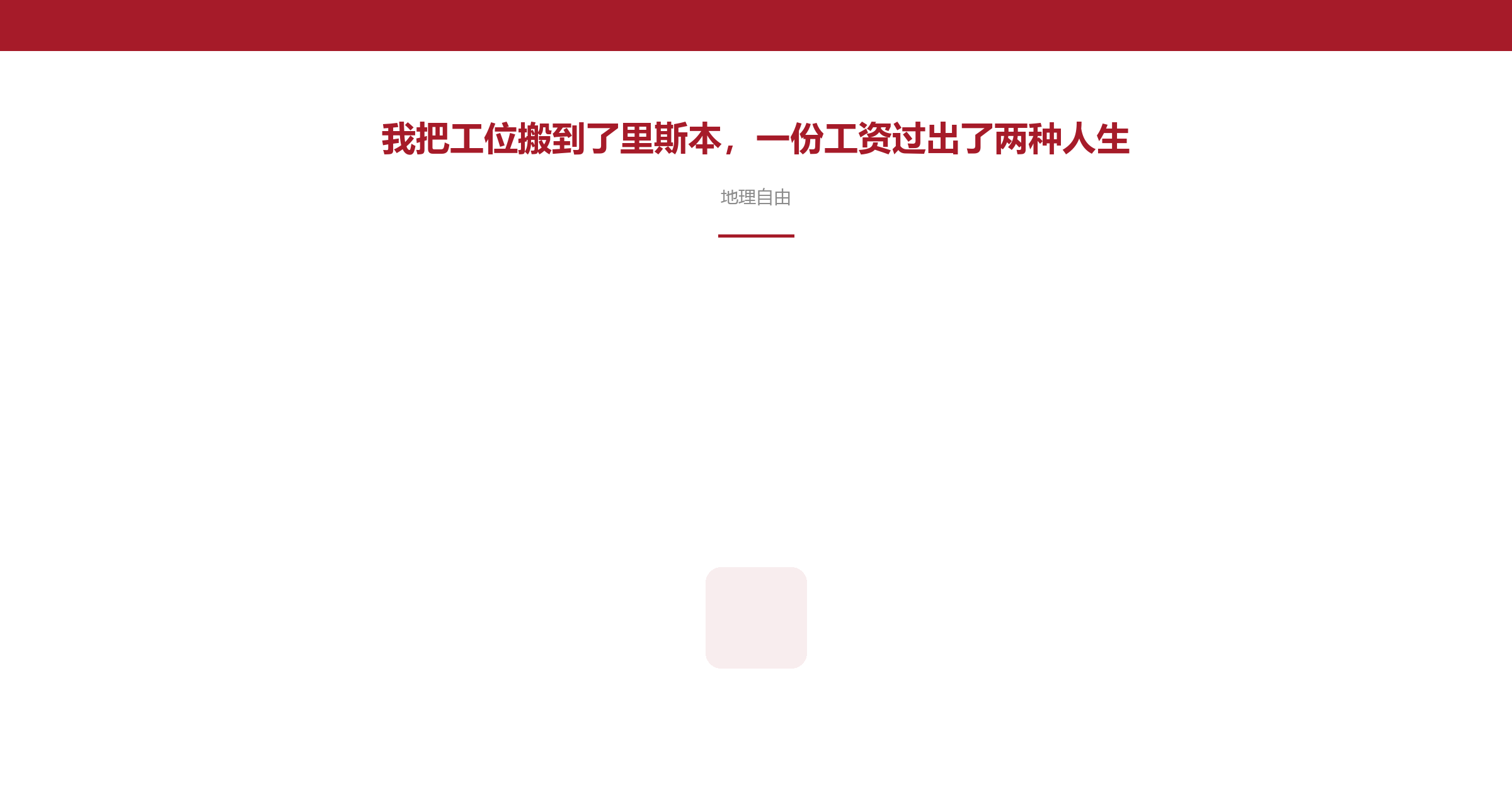 我把工位搬到了里斯本,一份工资过出了两种人生